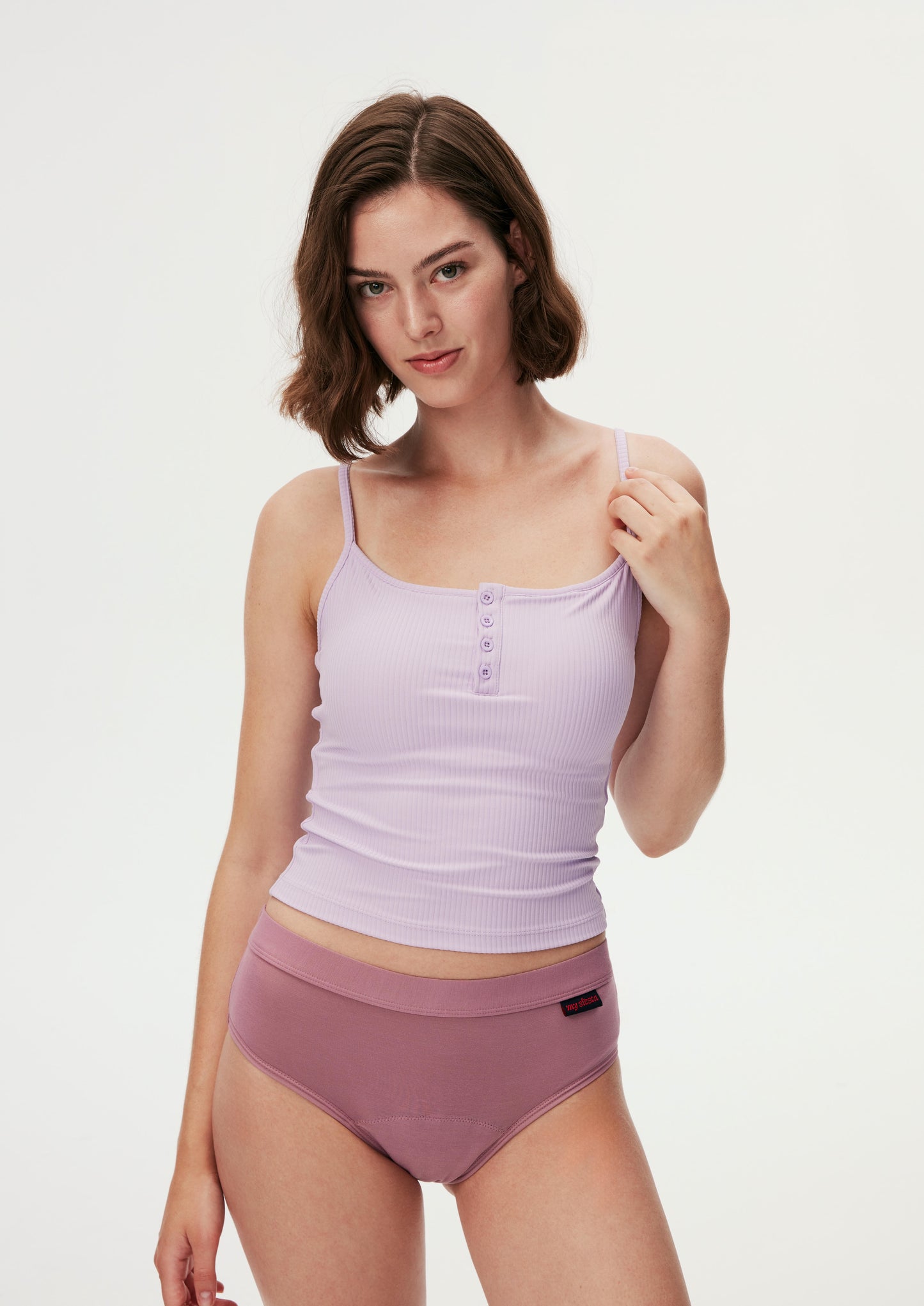 Classic Button-Up Bra Top
