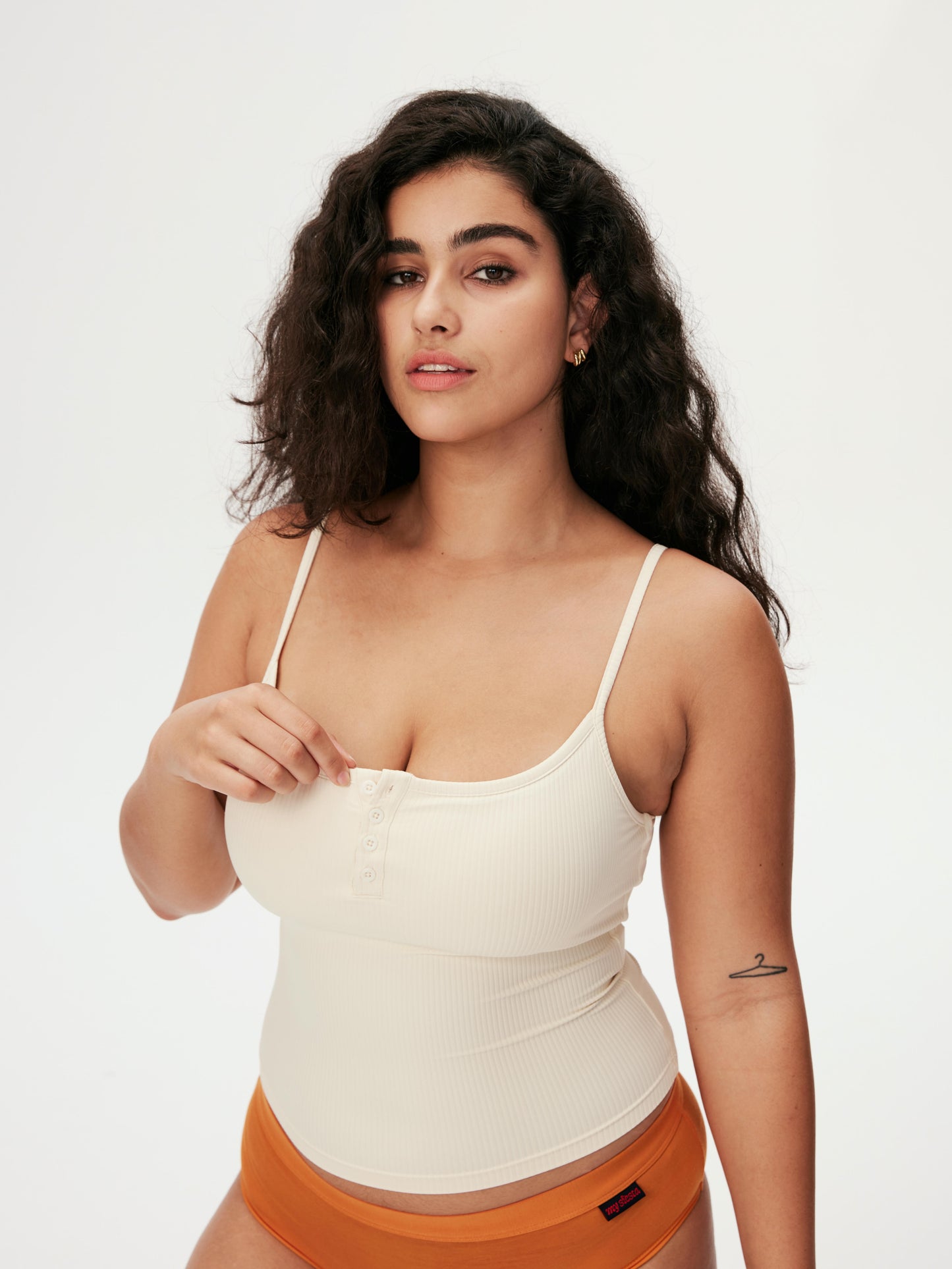 Classic Button-Up Bra Top