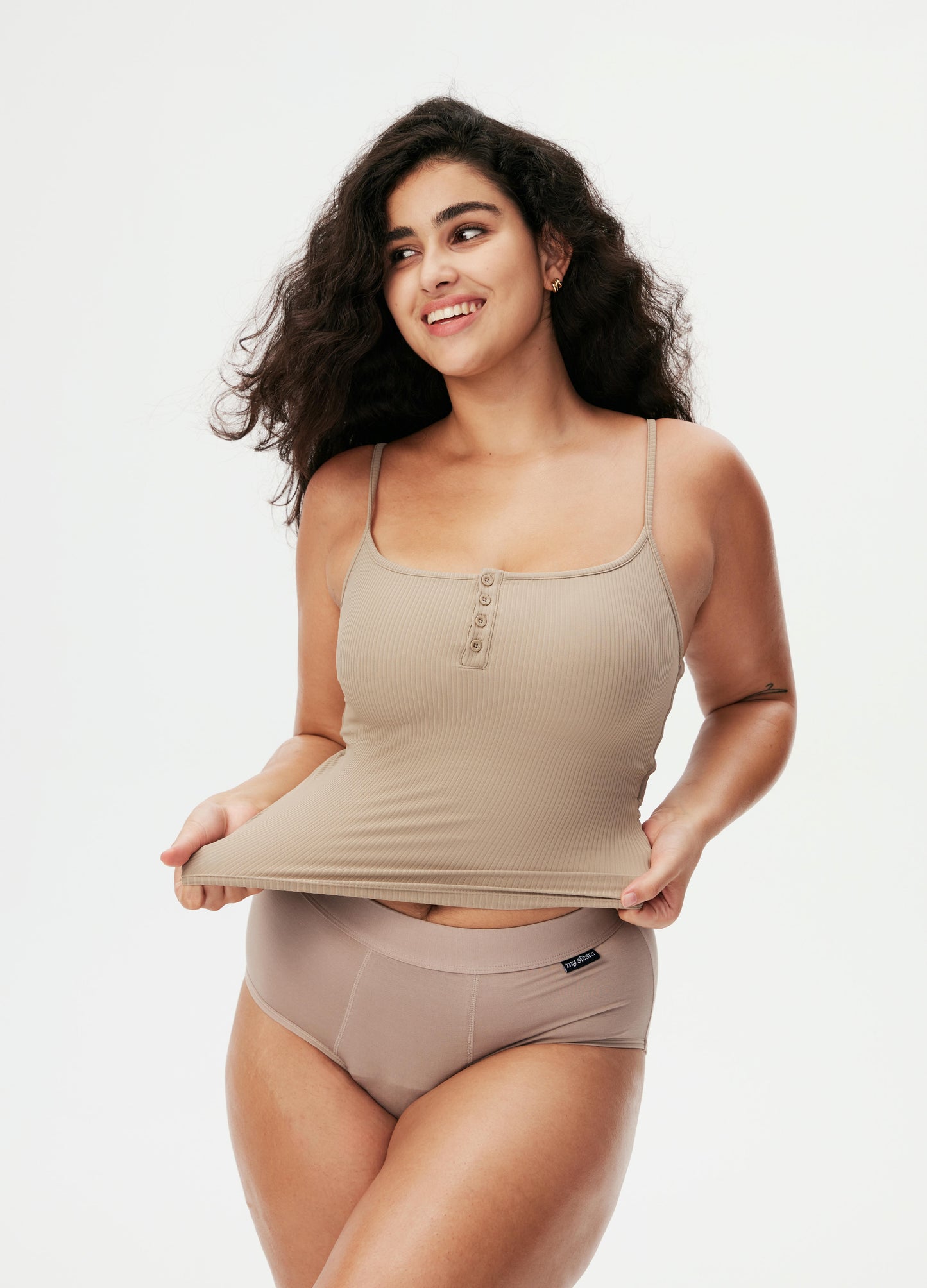 Classic Button-Up Bra Top
