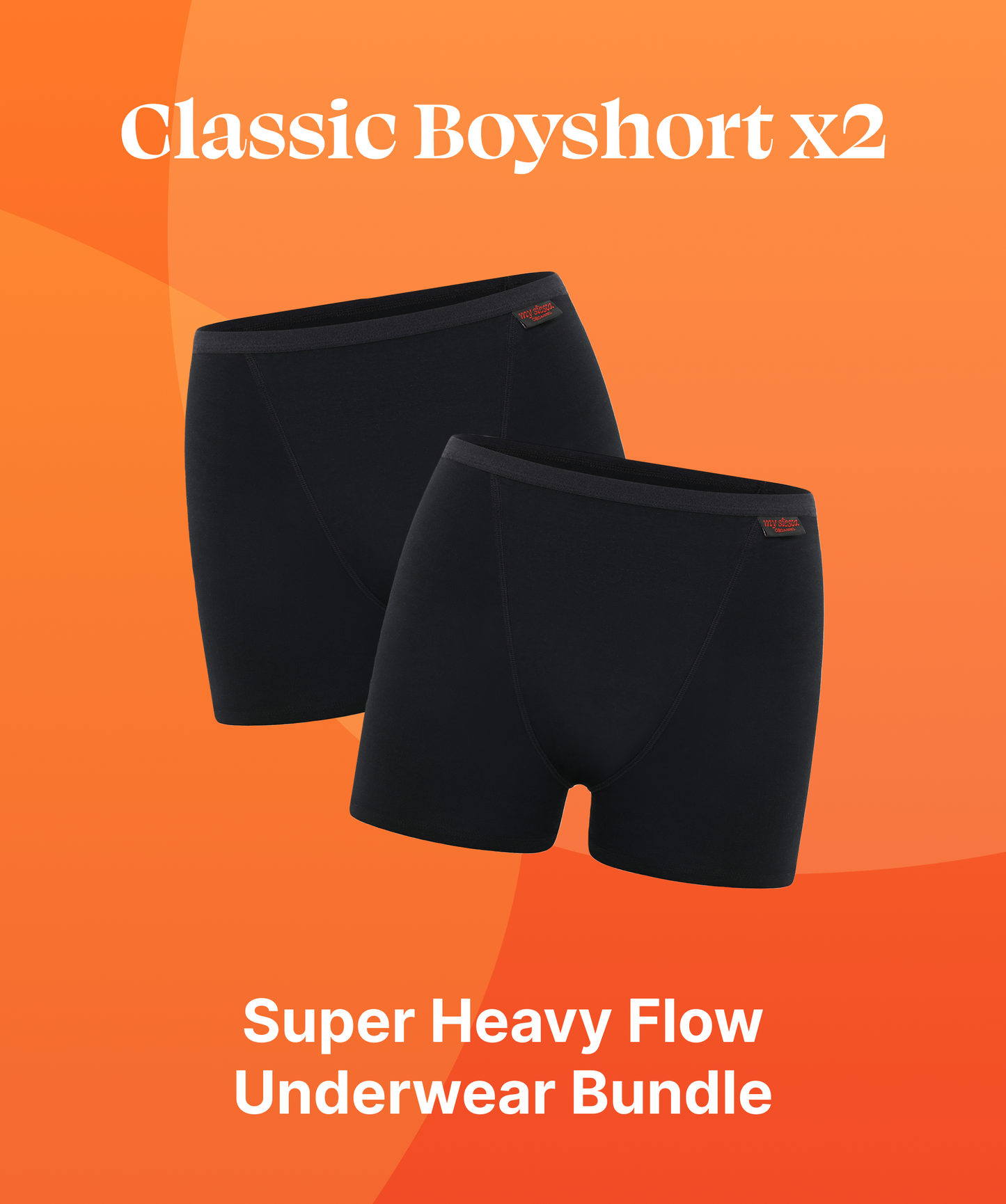 Classic Boyshort Super Heavy Flow Bundle