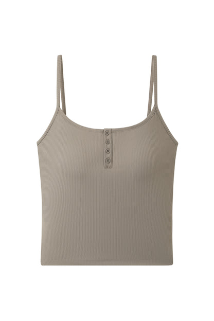 Classic Button-Up Bra Top